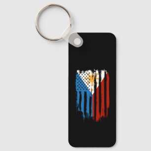 Chaveiro Bandeira Metade Americana das Filipinas