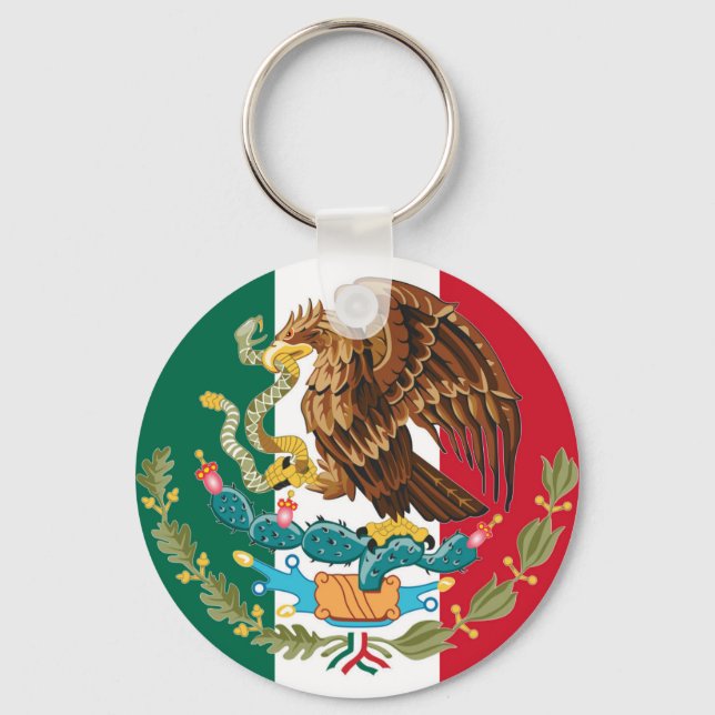Chaveiro Bandeira mexicana e Casaco do Tricolor Key Chain (Frente)