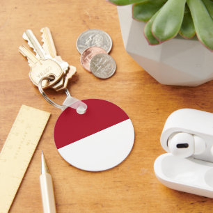 Chaveiro bandeira Mônaco