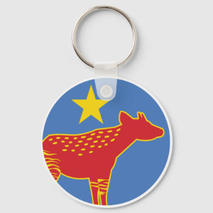Chaveiro Bandeira Nacional Congolesa do Congo Okapi