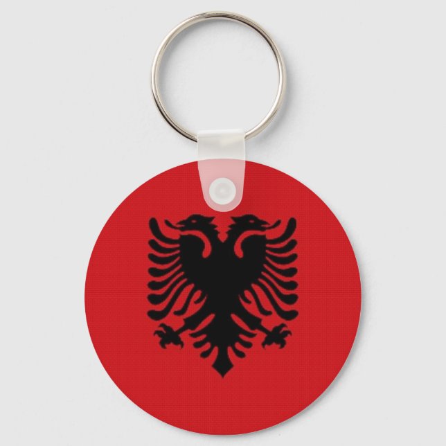 Chaveiro Bandeira Nacional da Albânia (Frente)