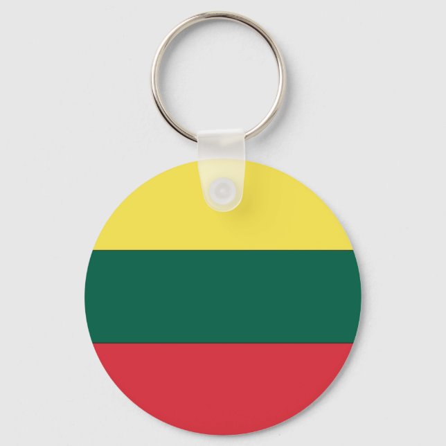 Chaveiro Bandeira Nacional da Lituânia (Frente)