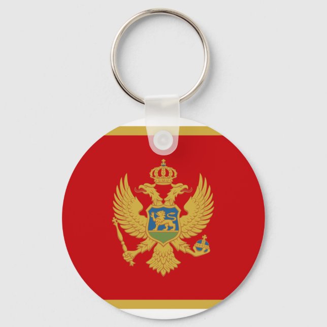 Chaveiro Bandeira Nacional do Montenegro (Frente)