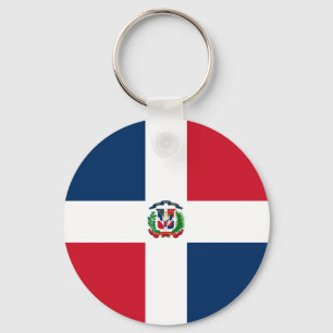 Chaveiro Bandeira nacional do mundo da República Dominican