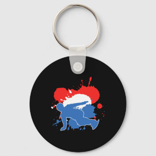 Chaveiro Bandeira Neerlandesa Snowboarder - Snowboard Holan