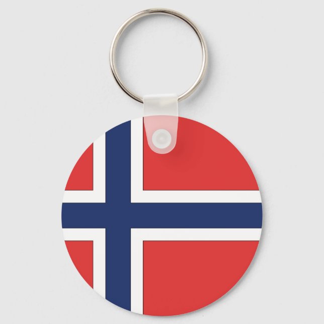 Chaveiro Bandeira norueguesa (Frente)