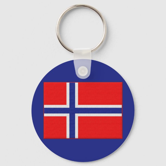 Chaveiro Bandeira norueguesa (Frente)