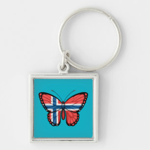 Chaveiro Bandeira norueguesa da borboleta