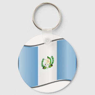 Chaveiro Bandeira ondulada da Guatemala