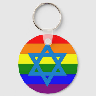 Chaveiro Bandeira Orgulho gay judaica