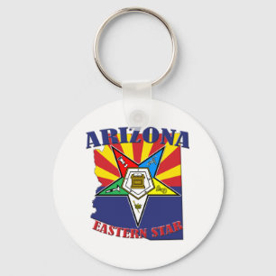 Chaveiro Bandeira oriental do estado da estrela da arizona