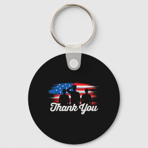 Chaveiro Bandeira Patriótica Americana Agradeça O Dia Dos V