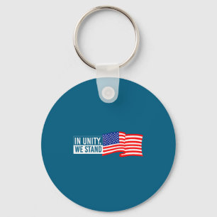 Chaveiro Bandeira Patriótica Americana de Liberdade EUA
