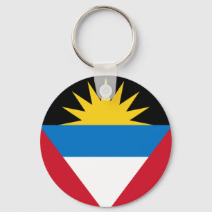 Chaveiro Bandeira Patriótica Antígua e Barbuda