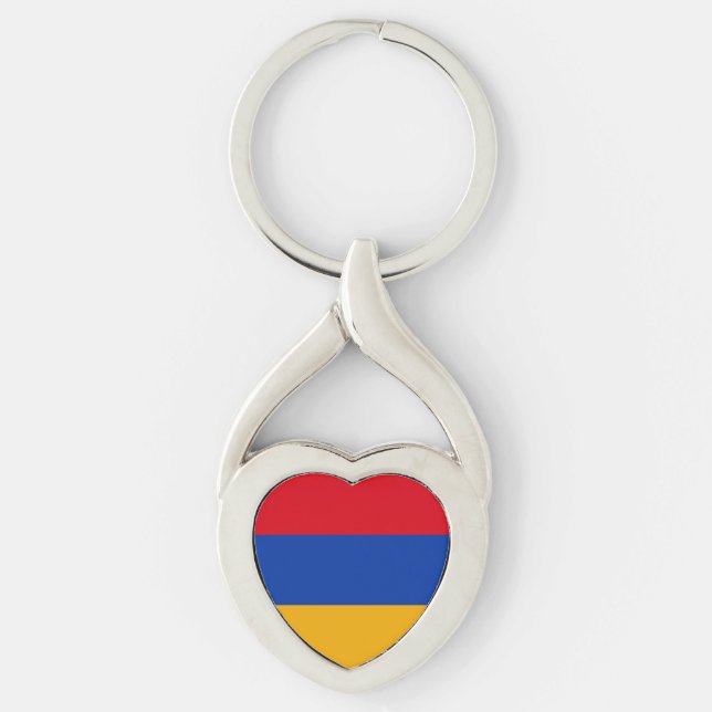 Chaveiro Bandeira Patriótica Armênia (Frente)