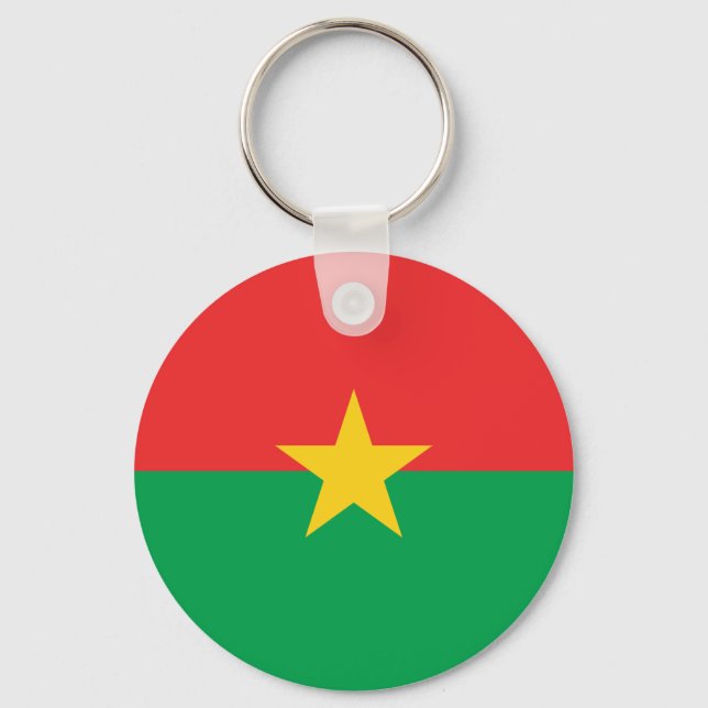 Chaveiro Bandeira Patriótica Burkina Faso (Frente)
