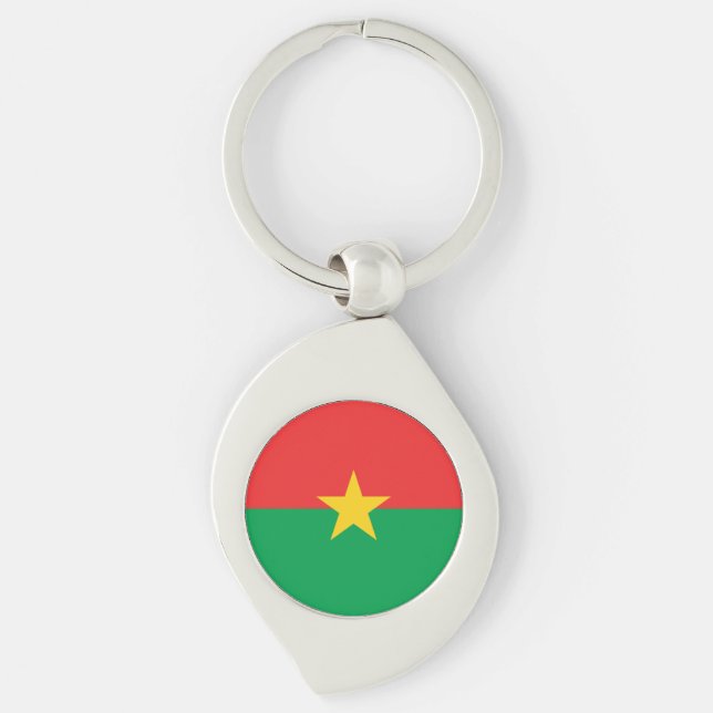 Chaveiro Bandeira Patriótica Burkina Faso (Frente)