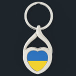 Chaveiro Bandeira Patriótica da Ucrânia<br><div class="desc">Bandeira patriótica da Ucrânia.</div>