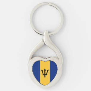 Chaveiro Bandeira Patriótica de Barbados
