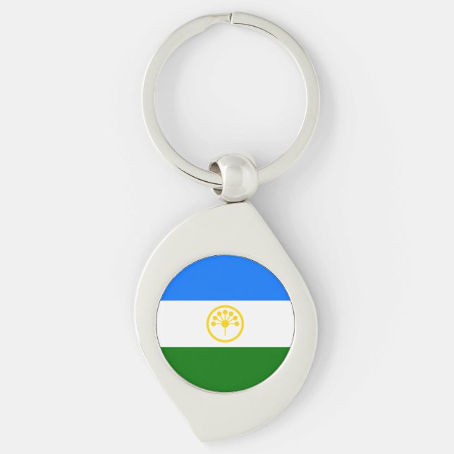Chaveiro Bandeira Patriótica de Bashkortostan (Frente)