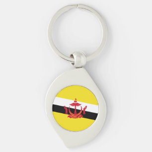 Chaveiro Bandeira Patriótica de Brunei