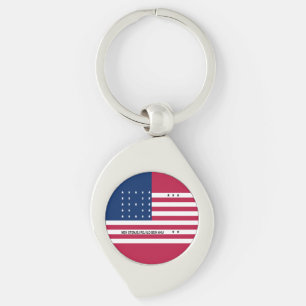 Chaveiro Bandeira Patriótica do Atol de Bikini