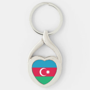 Chaveiro Bandeira Patriótica do Azerbaijão