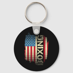 Chaveiro Bandeira Patriótica dos EUA Boxe Kickboxing Kickbo