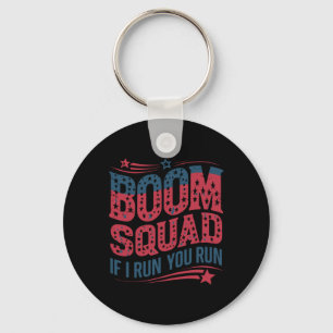 Chaveiro Bandeira Patriótica Eua 4 De Julho Boom Squad Se E