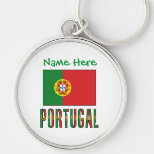 Chaveiro Bandeira Personalizada da Herança de Portugal