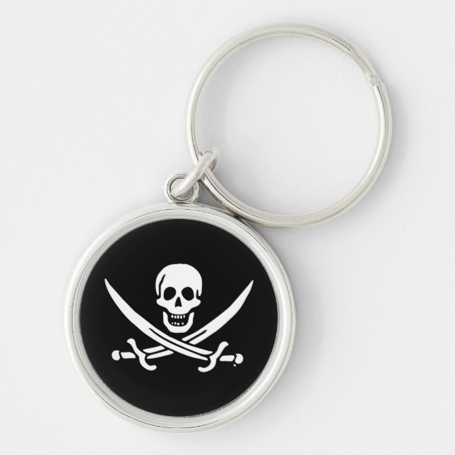 Chaveiro Bandeira pirata de Jolly roger (Frente)
