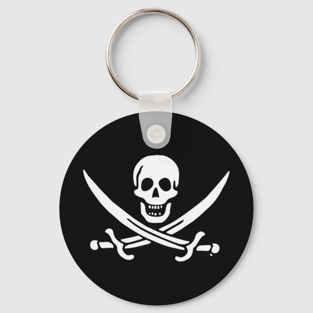 Chaveiro Bandeira pirata de Jolly roger (Frente)