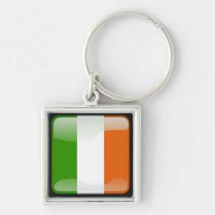 Chaveiro Bandeira polida da Irlanda