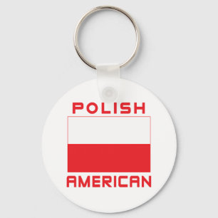 Chaveiro Bandeira Polonesa Americana