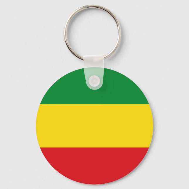 Chaveiro Bandeira Rastafarian Rasta Etiópia (Frente)