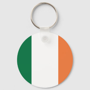 Chaveiro Bandeira redonda colorida da Irlanda