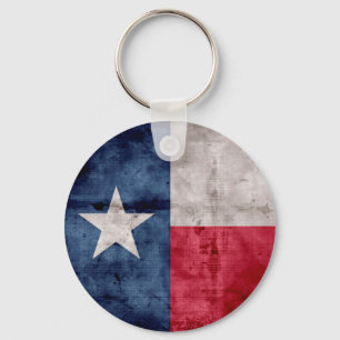 Chaveiro Bandeira resistida do estado de Texas do vintage