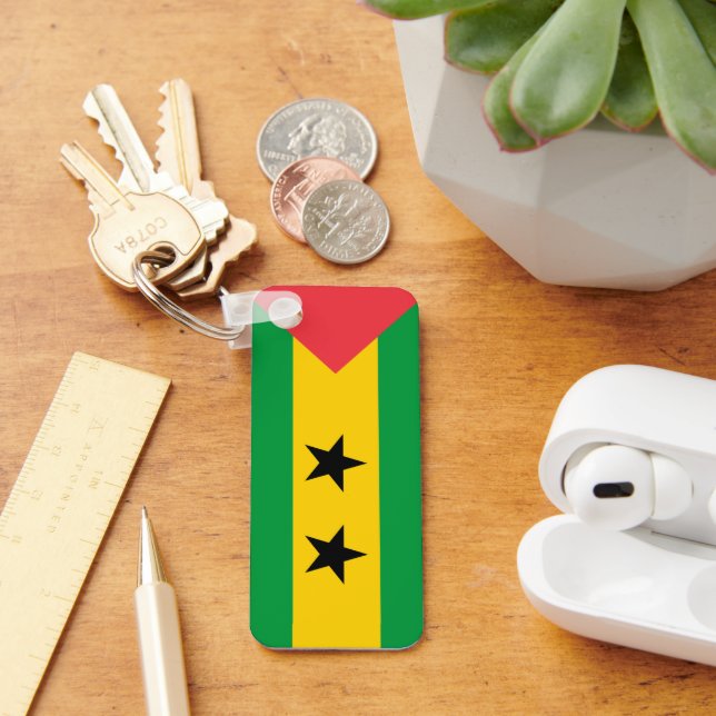 Chaveiro Bandeira São Tomé e Príncipe (Mesa)