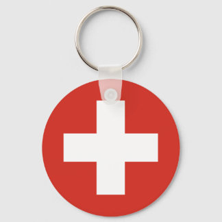 Chaveiro Bandeira Suíça Cruz Vermelha