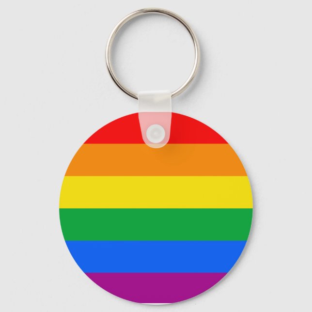 Chaveiro Bandeira Tradicional do Orgulho Gay (Frente)