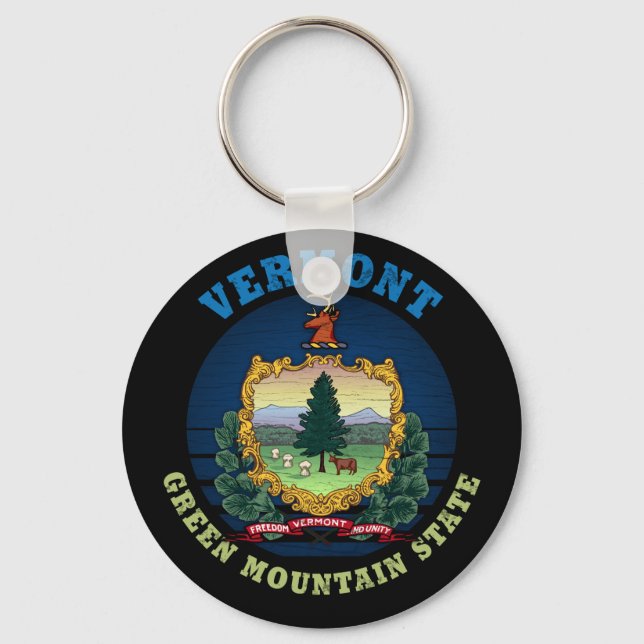 CHAVEIRO BANDEIRA VERMONT GREEN MONTAIN (Frente)
