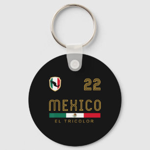 Chaveiro Bandeiras de Futebol Vintage México Presente para
