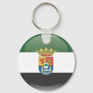 Chaveiro Bandera y escudo de Extremadura