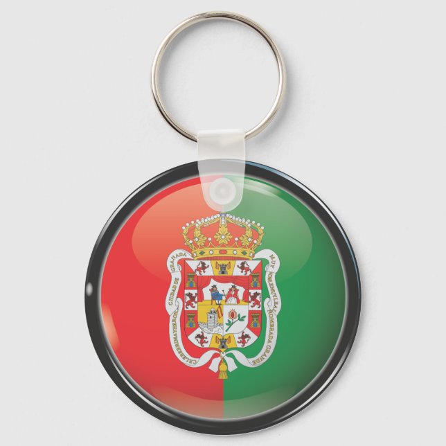 Chaveiro Bandera y escudo de Granada (Frente)