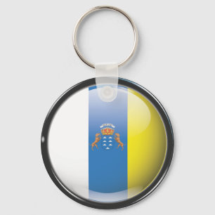 Chaveiro Bandera y escudo de Islas Canarias