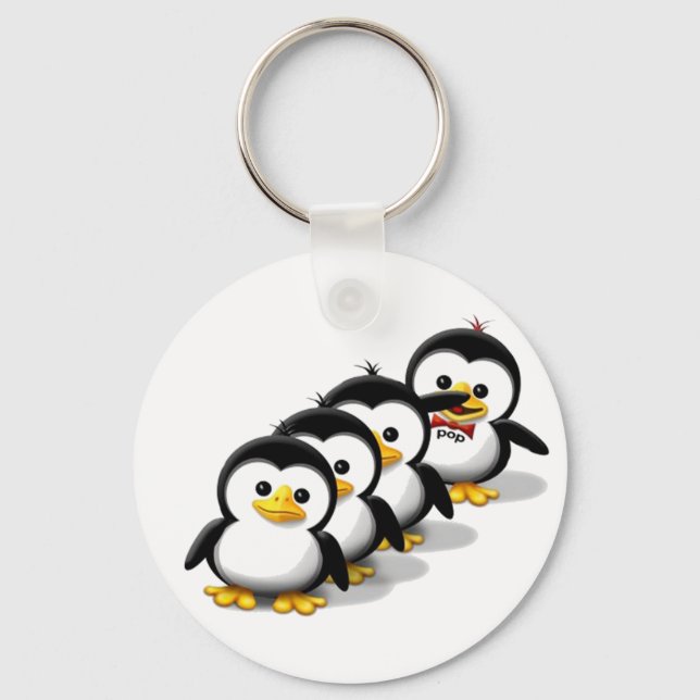 Chaveiro Bando de Pinguins (Frente)