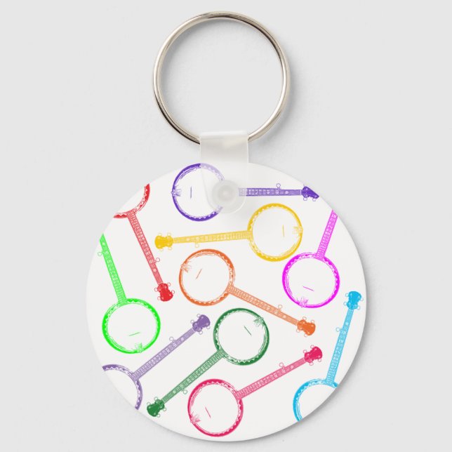 Chaveiro banjo arco-íris (Frente)