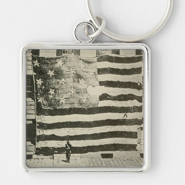 Chaveiro Banner estrelado por estrelas: bandeira americana  (Frente)