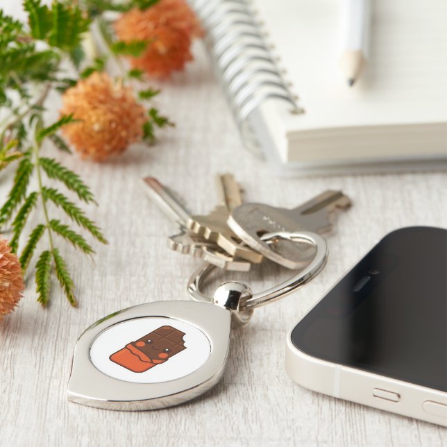 Chaveiro Bar de Chocolate Kawaii (Lateral)