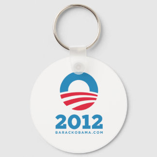 Chaveiro Barack Obama 2012 "O" (Branco)